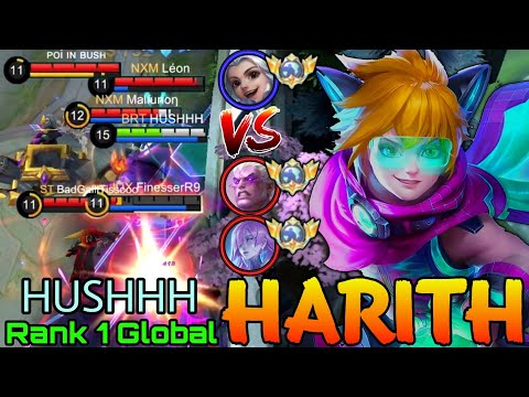 Top Global Harith VS Top Global Phoveus & Novaria - Top 1 Global Harith by HUSHHH - Mobile Legends