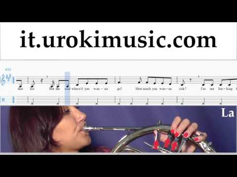 Corso di Corno The Chainsmokers & Coldplay - Something Just Like This Tablature Tab Parte#2 um-i276