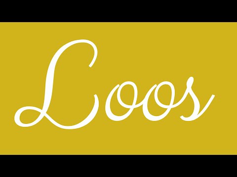Learn how to Sign the Name Loos Stylishly in Cursive Writing