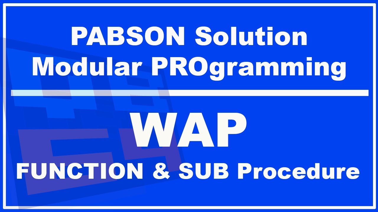 Modular programming PABSON solution || SEE class 10