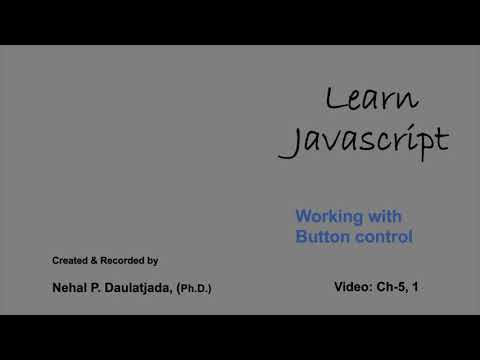 Learn Javascript Working With Button Control Value