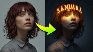How to Add Glowing Fire Text to Portraits in Photoshop