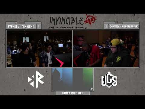 Invincible VIII-Losers Semifinals-Syphir + IceKnight Vs. D-Money + KilogramHours