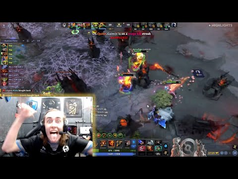 Quinn's cam reaction and his "booty slap" after getting RAMPAGE against Team Liquid