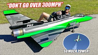 I Bought A GIANT R/C Jet... It’s SCARY Fast!!! (I can barely fly it)