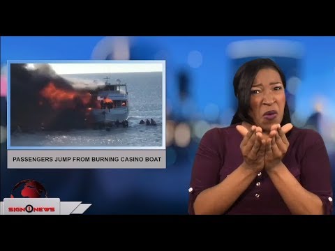 Passengers jump from burning casino boat (ASL - 1.15.18)
