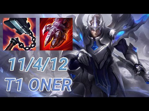 T1 Oner Jarvan IV Jungle VS Kha'Zix | KR GrandMaster Patch 13.15
