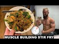 MUSCLE BUILDING STIR FRY IN 5 MINUTES | BULKING MEAL PLAN.