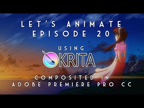 Let's Animate Ep. 20 - Krita: Windy Sunset (Anime Girl) 🌅