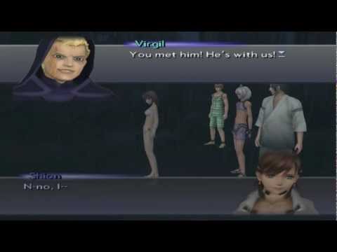 Xenosaga III HD Cutscene 197 - Virgil Reproves Shion (Old Church) - ENGLISH - SWIMSUIT MODE