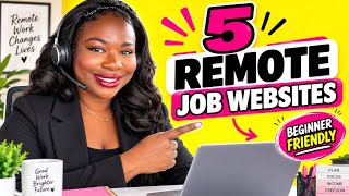 5 Websites to Find Remote Jobs From Home(Beginner Friendly)#workonline #money 
