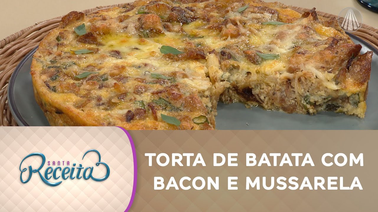 Torta de batata com bacon e queijo que vai deixar todo mundo SALIVANDO!