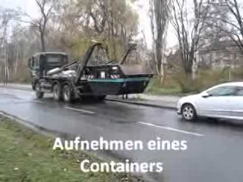 DINO Container absetzen und aufnehmen durch Containerdienst Berlin