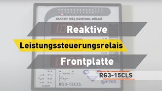 ENTES RG3-15CLS Reaktive Leistungssteuerungsrelais Frontplatte