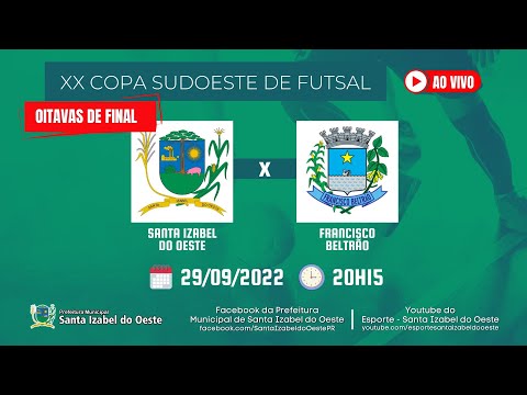 XX Copa Sudoeste de Futsal Masculino - Santa Izabel do Oeste X Francisco Beltrão - 29/09/2022