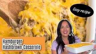 Easy Hamburger Hashbrown casserole Recipe