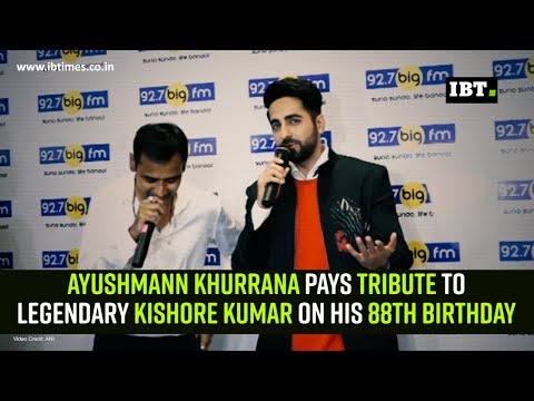 Ayushmann Khurrana pays tribute to legendary Kishore Kumar