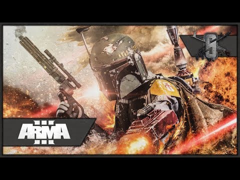 Boba Fett Jetpack hunting Jedi w/ Sandtroopers - ArmA 3 Star Wars Gameplay