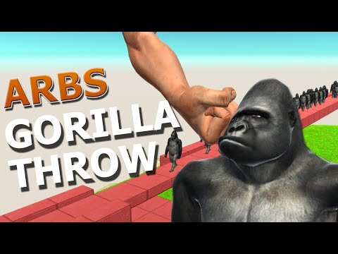 Funny Gorilla Throw ARBS 2022 - Animal Revolt Battle Simulator