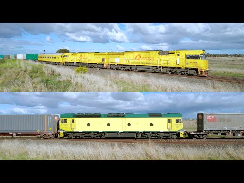 Aurizon 7MP1 Team Global Express Container Train With ACD6051 ACD6052 & G535 (5/8/2023) - PoathTV