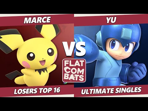 Flat Combats 2 Losers Top 16 - UTDe | Marce (Pichu) Vs. Yu (Mega Man) SSBU Smash Ultimate