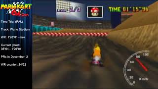 MK64 - World Record on Wario Stadium - 1'25"96 (NTSC: 1'11"49) by Matthias Rustemeyer