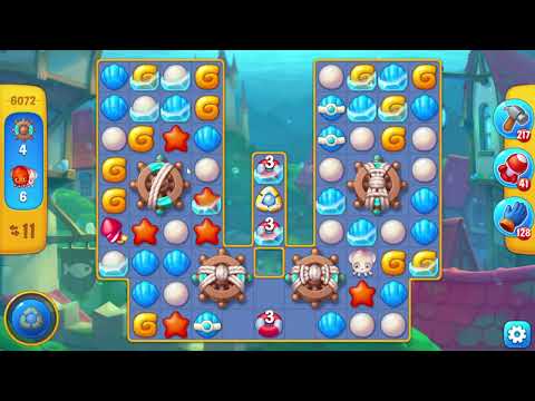 Fishdom 6072 Level - 17 moves - NO BooSTERS