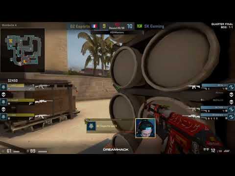 G2-vs-SK. apEX quad kill to deny the retake Mirage. DreamHack Masters Malmö 2017