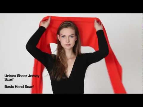 Unisex Sheer Jersey Scarf – American Apparel