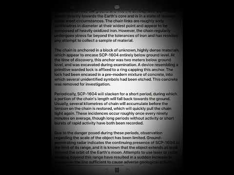 SCP-1604 - The Ball and Chain