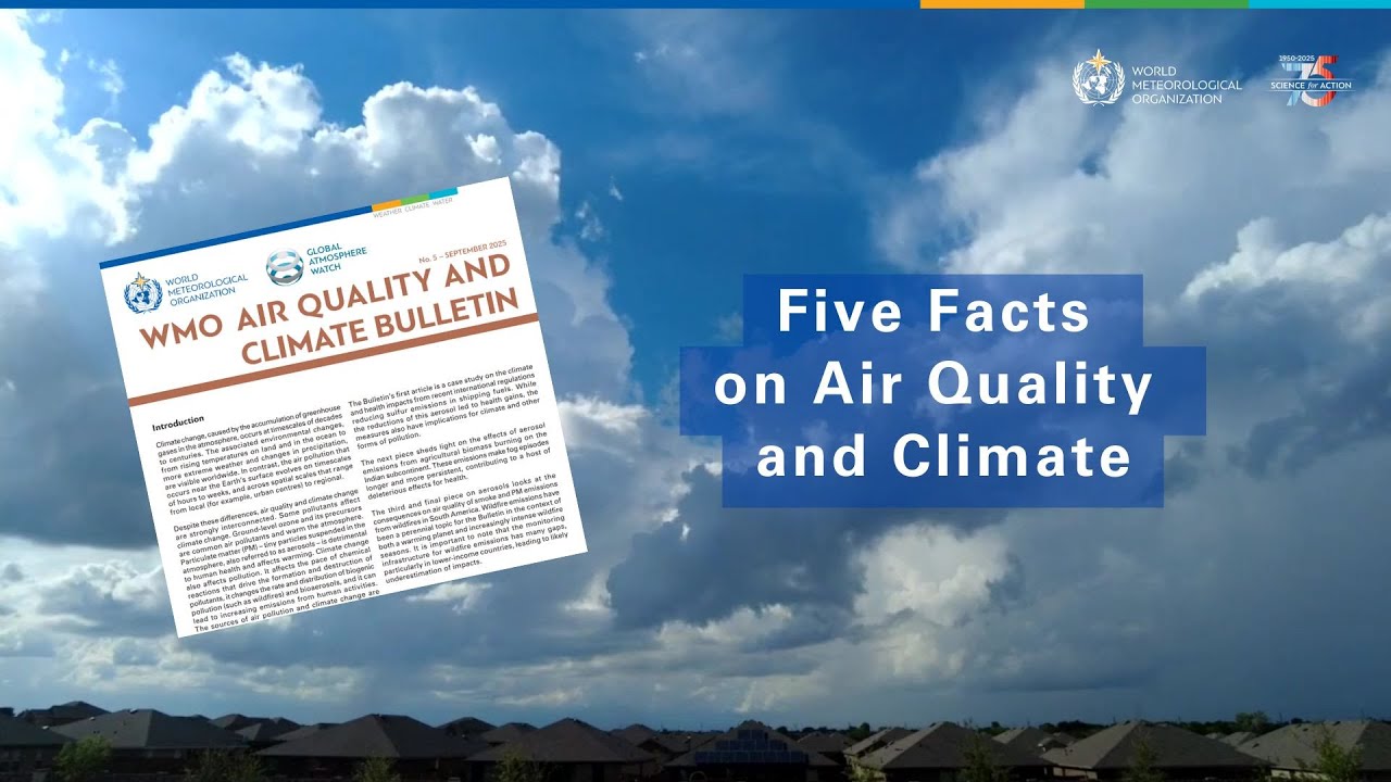 WMO Air Quality and Climate Bulletin - Animation - English