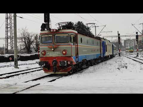 Tren IR407 Budapesta - Brasov intra in Brasov cu 41-0394-7 & 64-1000-0 - 17.01.2021