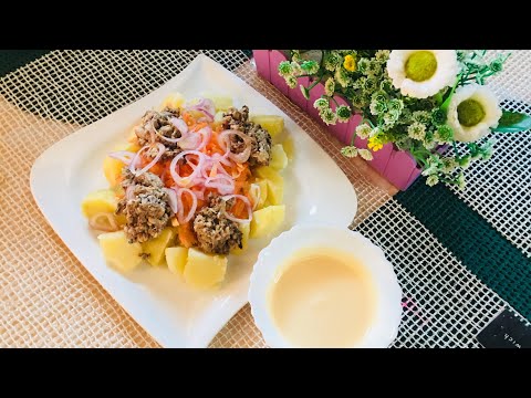HOW TO MAKE CAMEROONIAN 🇨🇲POTATO SALAD RECIPE ||QUICK EASY AND ECONOMICAL