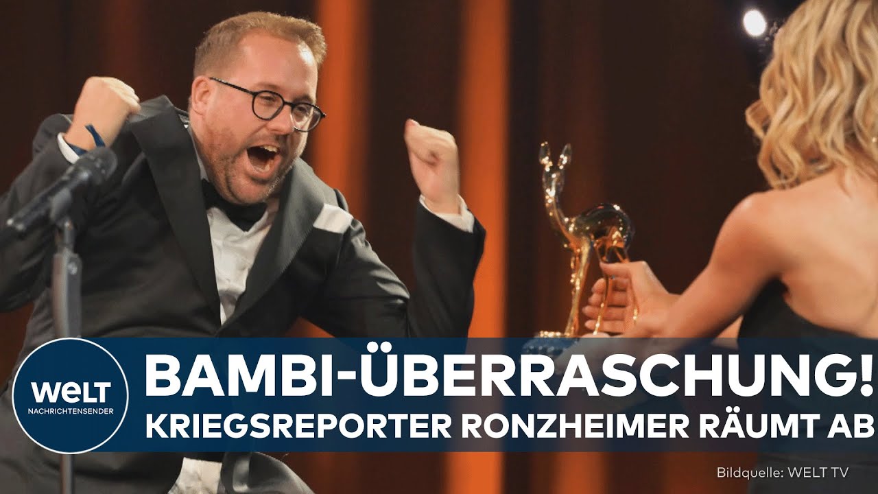 BAMBI 2025: Kriegsreporter Paul Ronzheimer geehrt – Sein Podcast erreicht Hunderttausende!