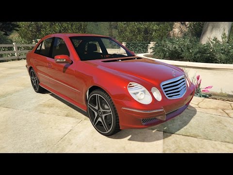 [GTA5 PC mod] Mercedes Benz E55 W211 AMG  Test Drive...Street, Airport...