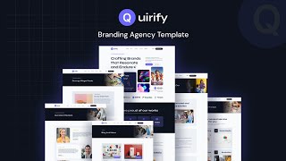 Quirify - Agency Website Template / Create a Professional Agency Website