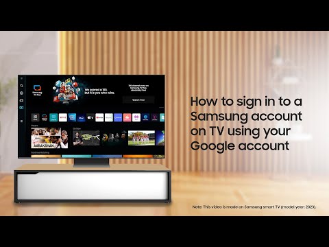 How to sign in to a Samsung account on TV using your Google account | Samsung India