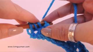 Tunisian Crochet: Simple Beginner Lace Left Handed