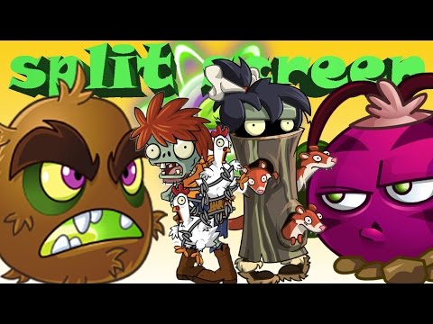 Plants vs Zombies 2 Epic Hack : Spit Screen - Power Up Showdown - Kiwi Beast vs Phat Beet