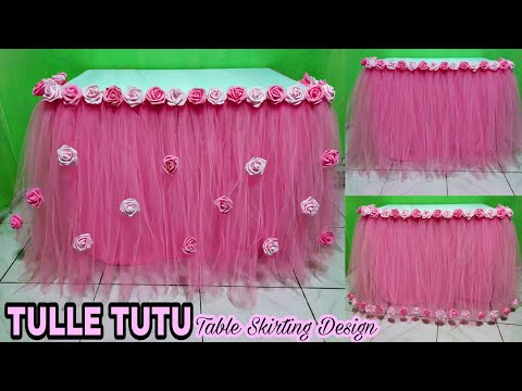 YouTube video about: How to make a tulle table skirt?