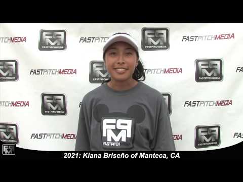 2021 Kiana Briseño Outfield Softball Skills Video - Firecrackers
