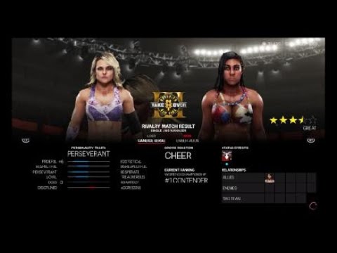 WWE 2K19 candice leRae vs ember moon!