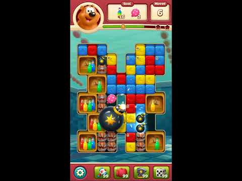 Toon Blast Level 7967 - NO BOOSTERS 🐻🐺🐱 | SKILLGAMING ✔️