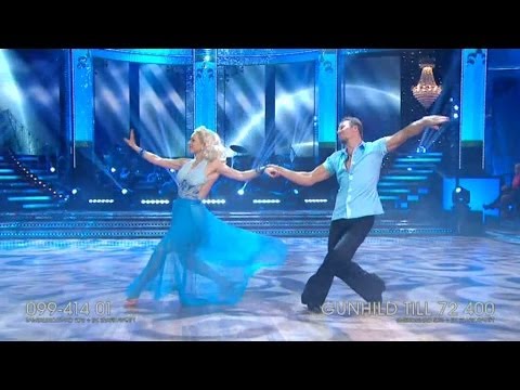 Gunhild Carling och Kristjan Lootus -- slowfox och cha cha cha - Let's Dance (TV4)