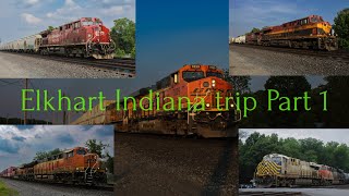 Elkhart Indiana trip, Part 1 of 2. A lot of cool trains and foreign power!
