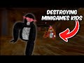 destroying minigames kids is very funny (Gorilla Tag VR)