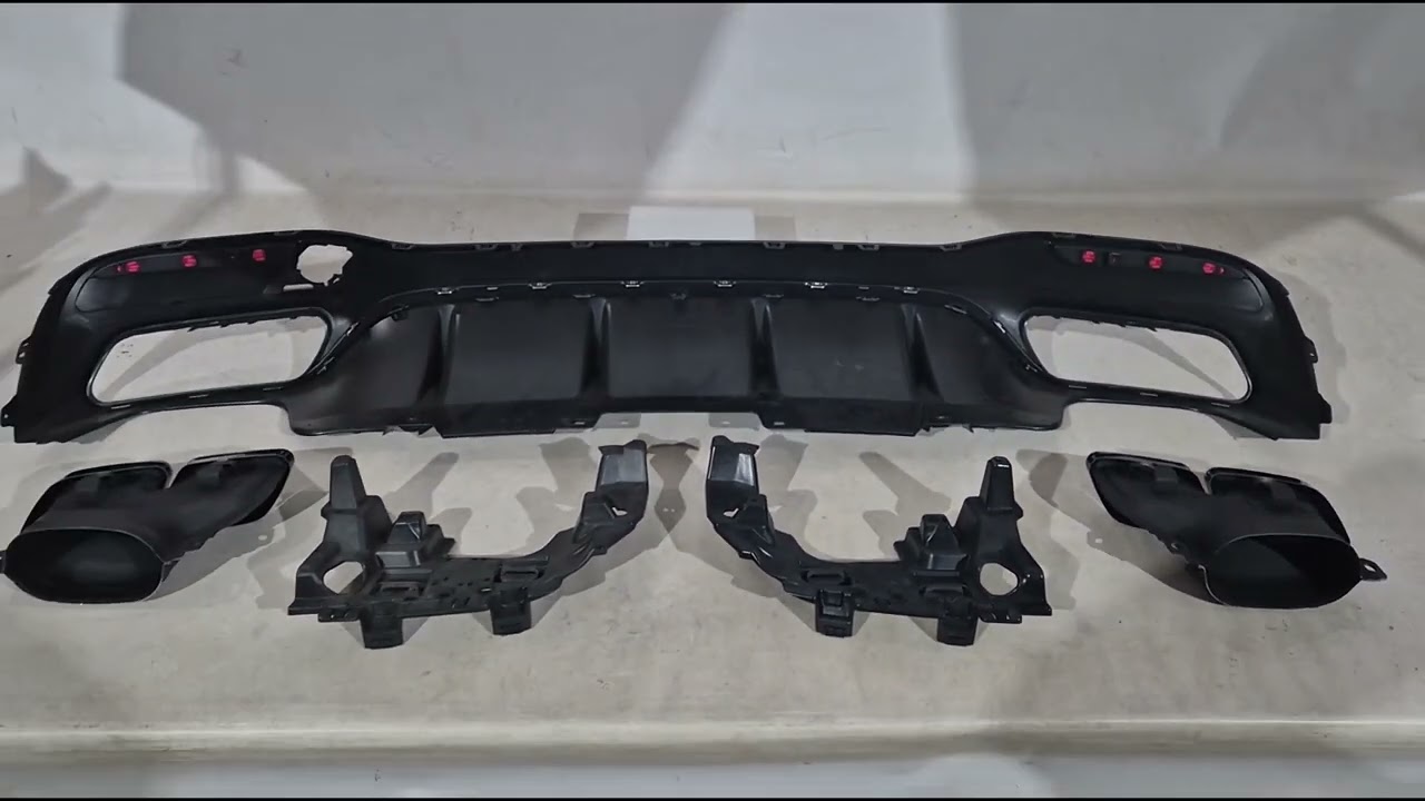 Mercedes GLE/ML class W166 2011–2018 Zadný difúzor pre GLE (dizajn GLE63) Video 1