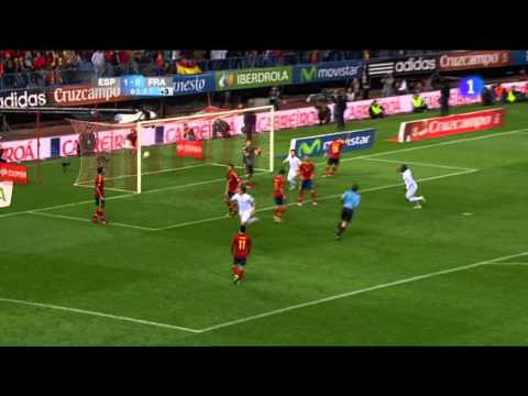Fallo garrafal de Juanfran contra Francia (Oct-2012) [1-1]