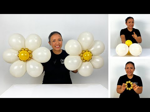 How to Make a Balloon Flower🌼EASY AND FAST💛