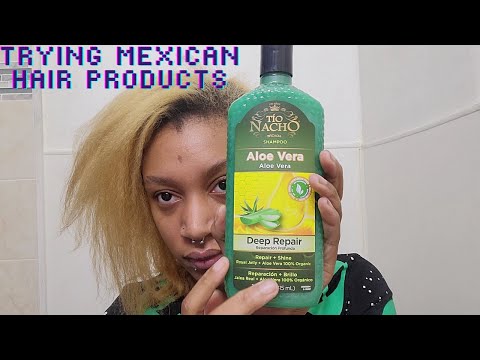 Trying Tio Nacho On My Natural Hair| Trying Mexican...